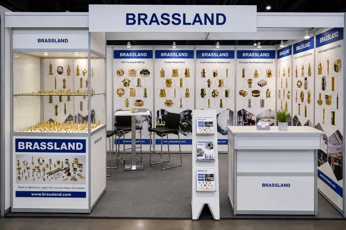 Brassland exhibition stand at Fastener Fair Stuttgart