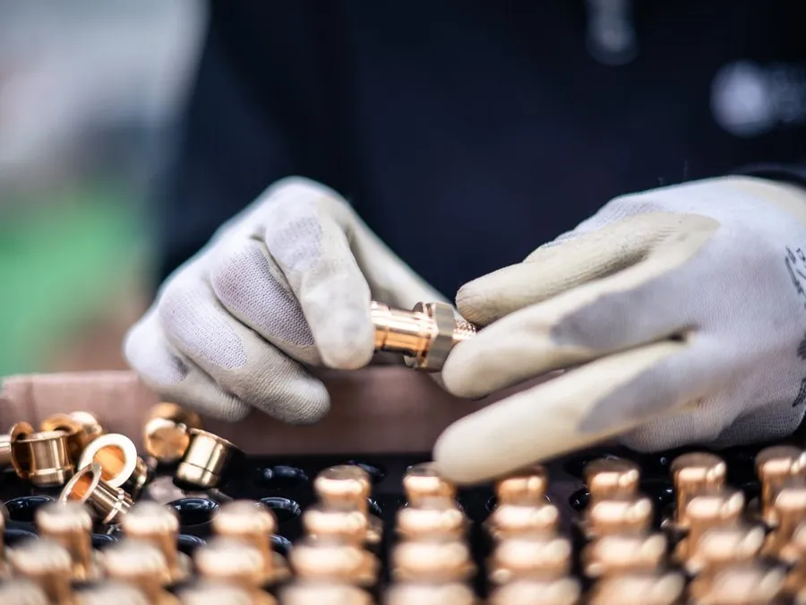 Hand inspection of brass fittings