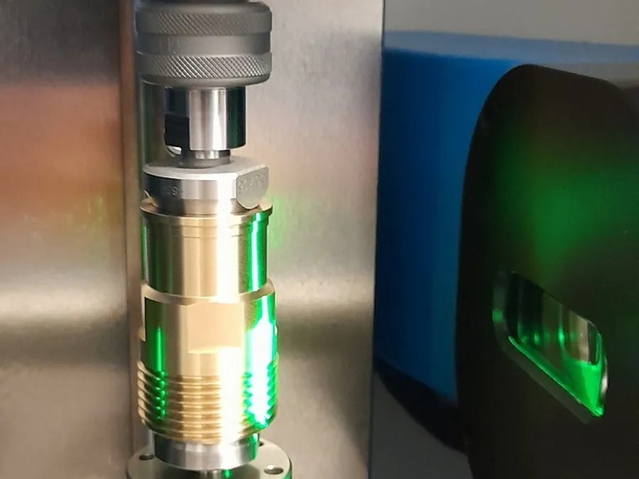 Laser inspection of precision brass component