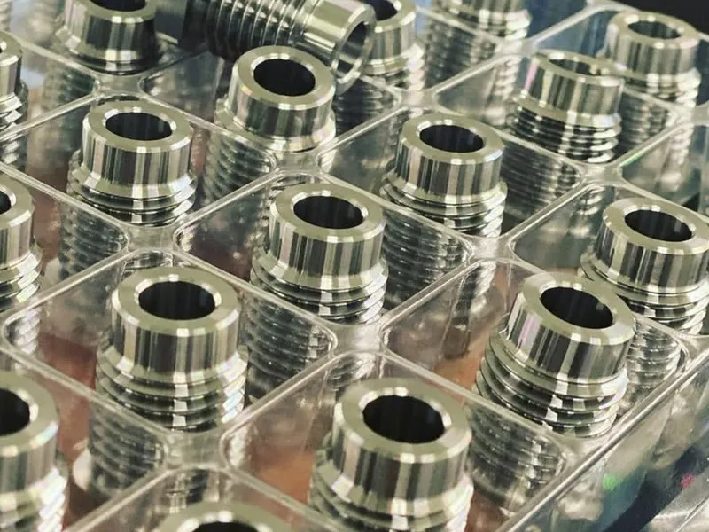 CNC-turned aluminium components
