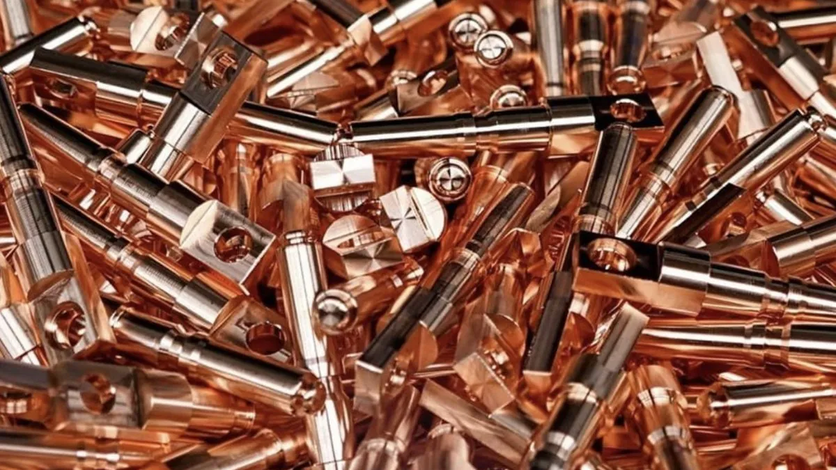 Copper EV battery terminals and HV connector contacts machined by Brassland