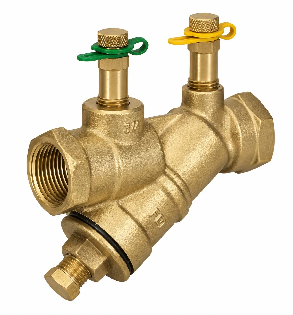 Valve assembly whose internal brass components — bodies, seats and stems — are machined by Brassland