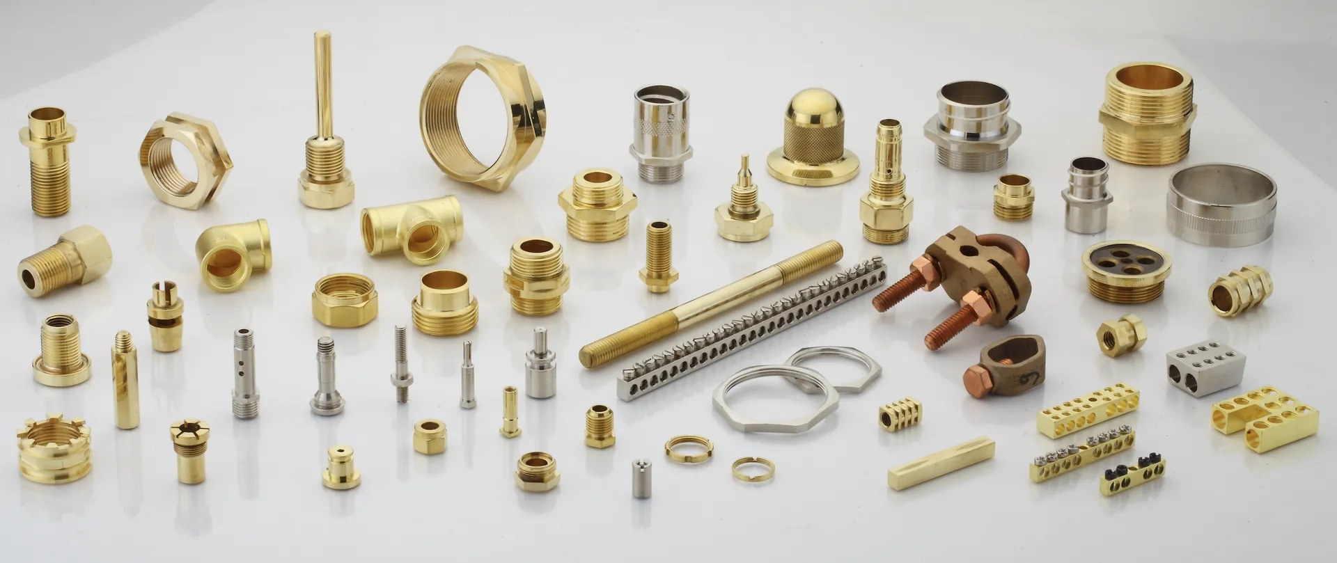 Precision brass and copper components manufactured by Brassland, Jamnagar India