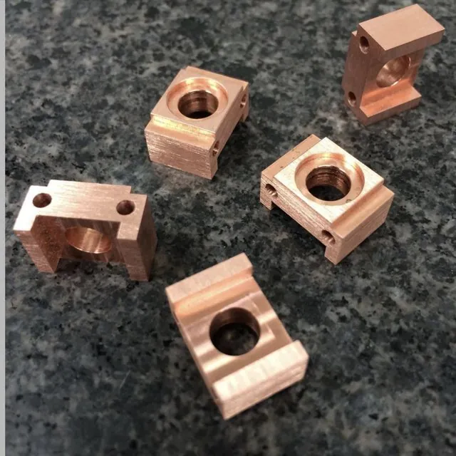 Machined copper terminal blocks
