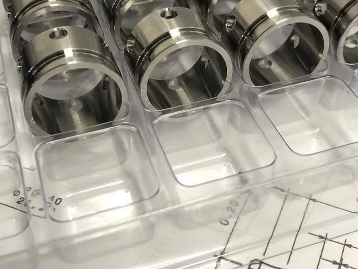 Peças prismáticas de latão fresadas em CNC