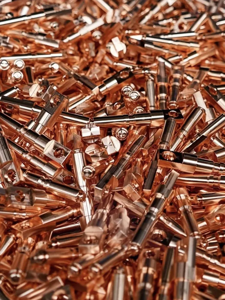 Machined copper terminal and contact components by Brassland
