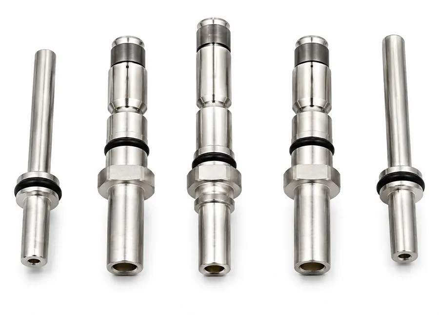 Precision-turned copper and brass contact pins and sockets for EV connectors by Brassland