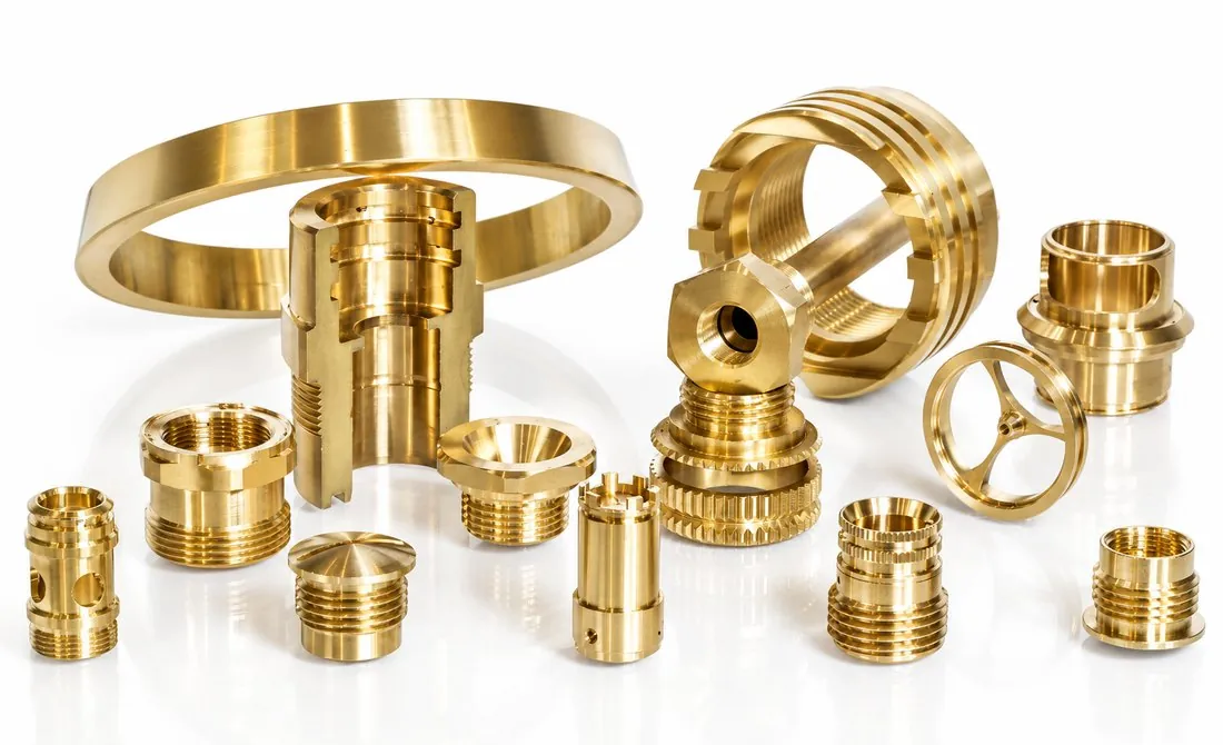 Precision brass gas fittings machined by Brassland