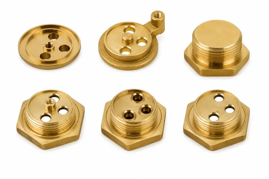 Brass heating element components machined by Brassland