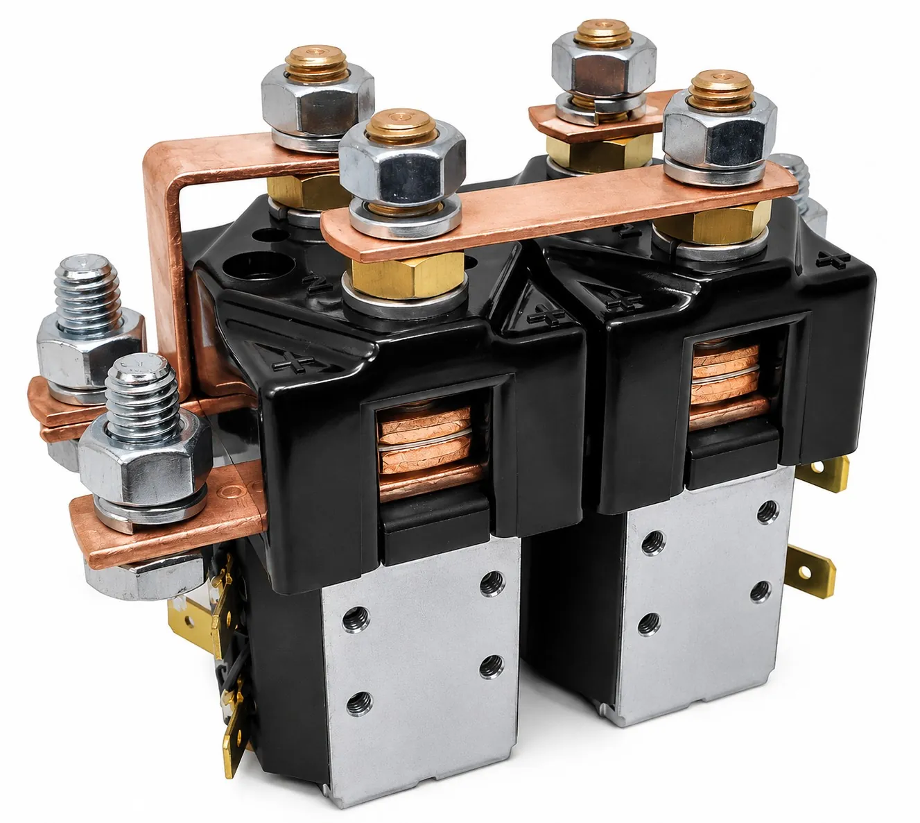 Copper and brass current-carrying components for heavy-duty DC contactors and switch solenoids by Brassland