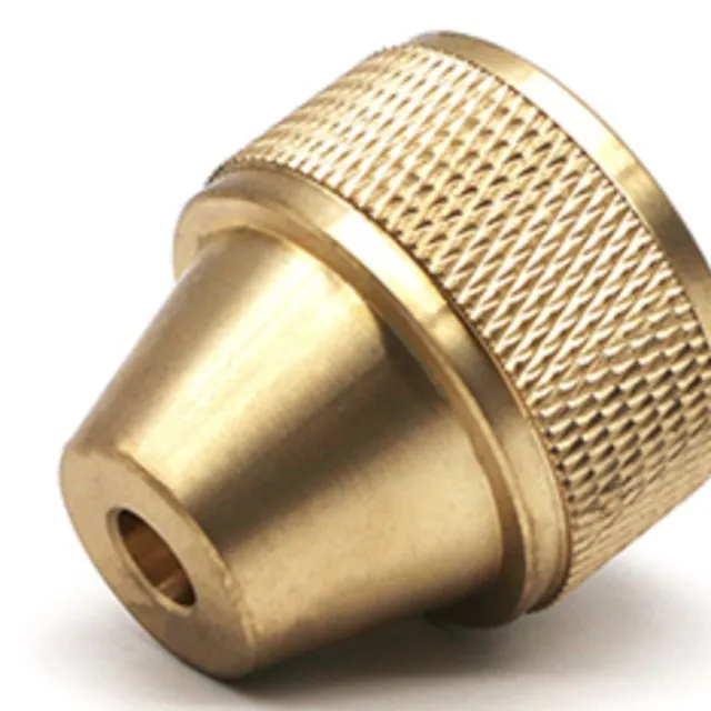 Knurled brass cap nozzle