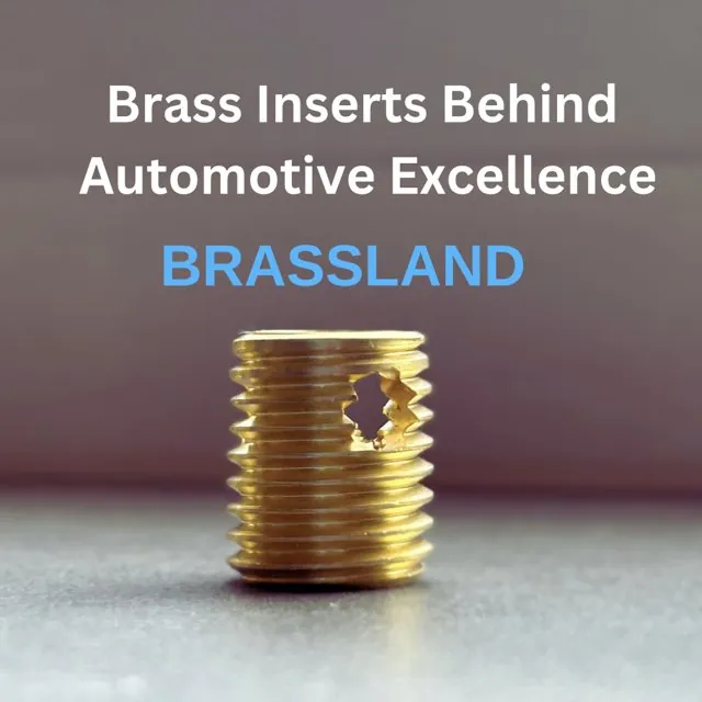 Brass automotive threaded insert
